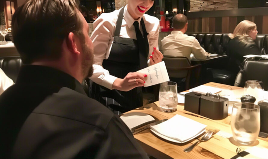 I Saw a Beautiful Waitress Hand My Husband a Note – His Face Turned Red as He Read It