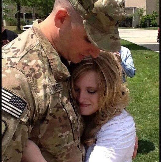 He returned home to his beautiful wife from the frontlines in Afghanistan, but when he walked through the door, he froze when he found her like this: